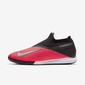 Nike Phantom Vision 2 Academy Dynamic Fit IC - Férfi Focicipő - Piros/Fekete/Metal Titán